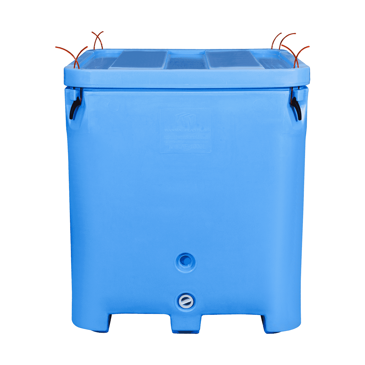 AF-1000L isolerede fisk totes skaldyr industriel brug plastbeholdere